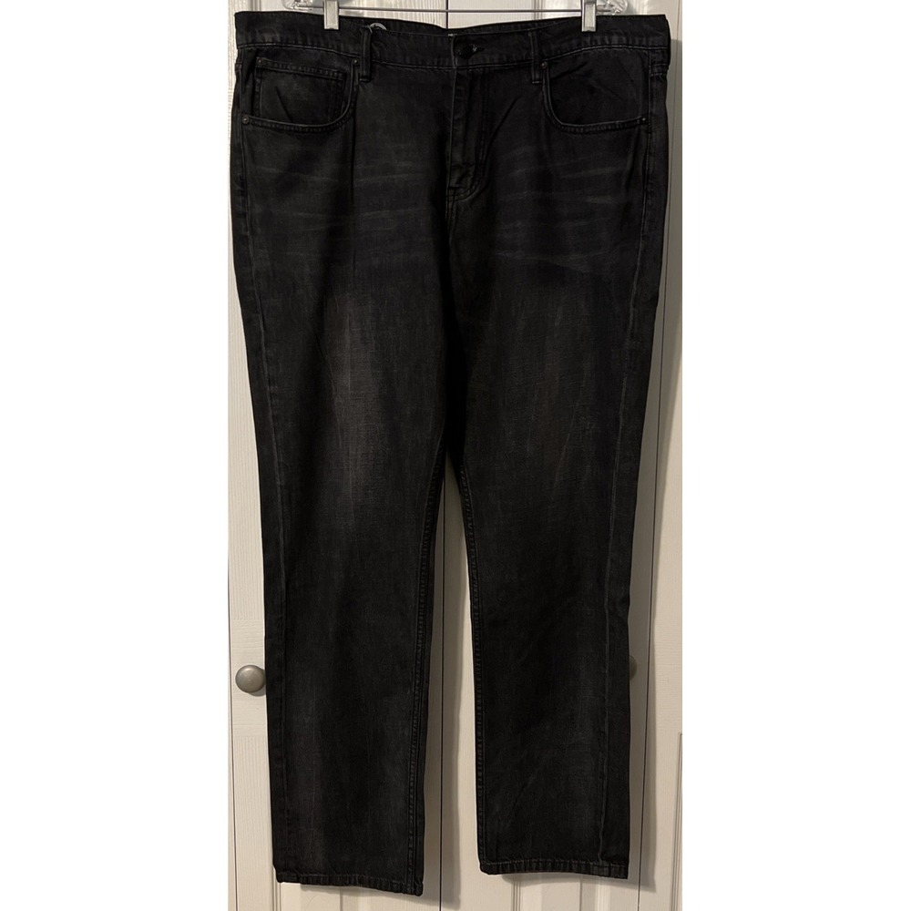 Dear John Men's Collection Type C Slim Straight Black Denim Jeans Size 40x34 - Picture 10 of 11